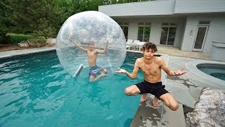 I TRAPPED MY TWIN BROTHER INSIDE A GIANT BUBBLE BALL [upl. by Ddet]