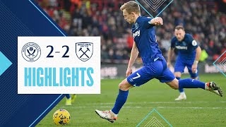 Sheffield United 22 West Ham  Hammers Denied In Stoppage Time  Premier League Highlights [upl. by Belier]