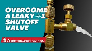 Overcome a Leaky 1 Shutoff Valve on a Backflow Assembly [upl. by Cutlerr]