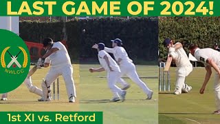 LAST GAME OF 2024  Cricket highlights w commentary  NWLCC 1sts vs Retford 1sts  S4 ep19 [upl. by Retsila174]