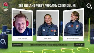 Abbie Ward and Katy DaleyMcLean on the England Rugby Podcast  O2 Inside Line [upl. by Llenal]