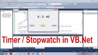 How to make Timer Application in visual basic Beginners [upl. by Gove]