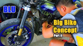 FULL BIG BIKE CONCEPT FOR MY YAMAHA SNIPER 155 VVA  FULL YAMAHA R6 PARTS  PART 2 [upl. by Aurelea]