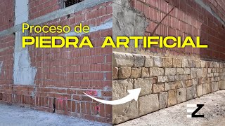 How to make ARTIFICIAL STONE process with CONCRETE [upl. by Derreg]