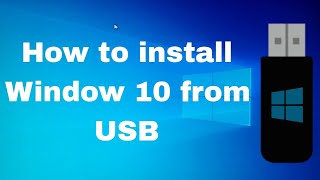 How To Install Windows 10 From USB 2024 in English [upl. by Ainav]