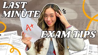 LAST MINUTE EXAM TIPS to SAVE YOUR GRADES stop crying from stress bestie 💪 [upl. by Dorraj]