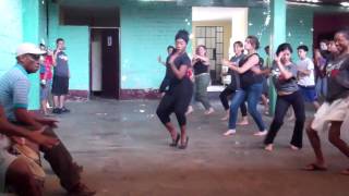 Marita Flores Teaching Peruvian Festejo Dance in Cañete Perú  Lesson 1 [upl. by Adele]