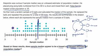 Biased and unbiased estimators from sampling distributions examples [upl. by Airat]