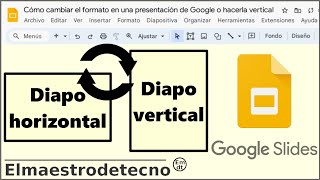 Cómo poner las diapositivas en vertical Ajustar tamaño presentación de Google [upl. by Haimorej]