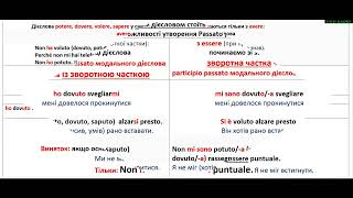 Шпаргалка по утворенню Passato prossimo 5 частина модальні дієслова [upl. by Saimerej]