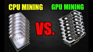 CPU vs GPU MINING  Whats More Profitable [upl. by Assirec]