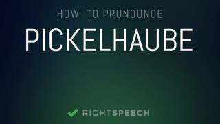 🔴 Pickelhaube  How to pronounce Pickelhaube [upl. by Erdda]