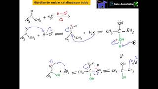 201 Mecanismo de hidrólise de amidas catalisada por ácido [upl. by Itra394]