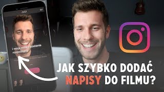 Jak dodać napisy do filmu na Instagramie i nie tylko — Szybko i automatycznie [upl. by Odnama]