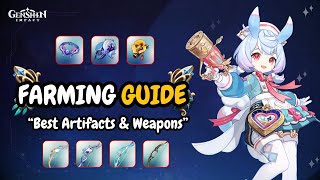 Sigewinne Pre farm Guide  Ascension Materials Best Artifacts amp Weapons  Genshin Impact 47 [upl. by Mills524]