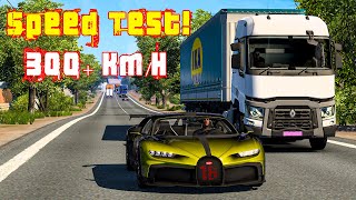 Bugatti Chiron Takes on Indian Roads at ETS2 Ultra High Speed [upl. by Ecineg]