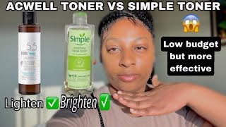 ACWELL LICORICE TONER vs SIMPLE TONER  HONEST REVIEW ABOUT THEM  DO THEY LIGHTEN [upl. by Karol]