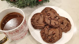 Triple Chocolate Fudge Cake Mix Cookies [upl. by Nonnahsed782]