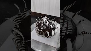 Simple chocolate cake decoration ideas chocolatecake shorts youtubeshorts viralvideo trending [upl. by Namyaw792]