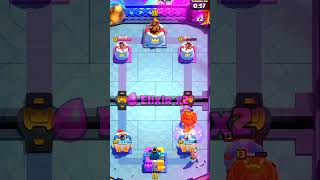 Una partida muy agresiva 😡 clashroyale [upl. by Anhpad392]