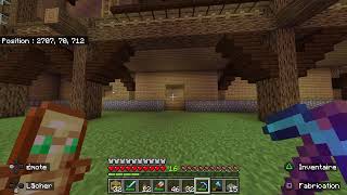 Live Minecraft construction villa gigantesque en boisfull survie PART 2 [upl. by Einahpehs]