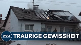 BRANDDRAMA BEI HEILBRONN Zwei tote Kinder nach Dachstuhlfeuer in Neuenstadt am Kocher geborgen [upl. by Fatima]