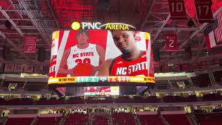 2022 NC STATE VS LEESMCRAE BASKETBALL EXHIBITION TEAM ENTRANCE I Tuffy Talk [upl. by Nert608]