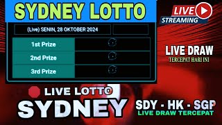 🛑LIVE DRAW SYDNEY 28 OKTOBER 2024  live Draw Tercepat hari ini [upl. by Puna397]