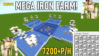 Minecraft Mega Iron Farm  7200 Items PerHour [upl. by Nirad171]