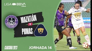 Resumen Mazatlán vs Pumas  J14  Liga BBVA MX Femenil [upl. by Fabiano269]