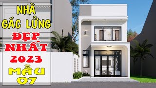 Nhà gác lửng đẹp hiện đại 3 phòng ngủ bếp bố trí cuối nhà  52mx155m [upl. by Raman]