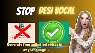 stop using desi vocal  100  free text to speech AI generator [upl. by Mccallion]