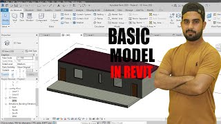 Basic model of house in revit  revit for beginners [upl. by Machute642]