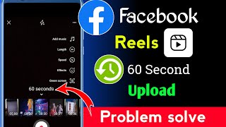 How to upload 60 sec reels on facebook  FB reels 30 second Se jyada upload kaise kare [upl. by Derayne]