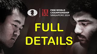 World Chess Championship 2024  FULL DETAILS  Gukesh vs Ding Liren  FIDE  Singapore [upl. by Eveam]