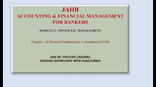 Chapter 22 Lecture 5 Case study on Bonds YTM Modified DurationJAIIBAFMB [upl. by Inaja]