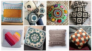 Most beautiful Crochet Coushion design ideas 2024 [upl. by Anerul]