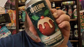 Love Lane Brewery Christmas Pudding amp Custard Stout can 45 [upl. by Hcahsem]