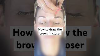 How to draw brows in closer browgamestrong browshaping eyebrows browgame browexpert shorts [upl. by Zacek652]