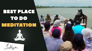 Sadhguru Reveals Best Place for Shakti Chalana Kriya Shambhavi Mahamudra Isha Kriya yogi meditation [upl. by Nimocks]