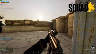 Attacking enemies from a fortified position  Squad gameplay [upl. by Onahpets]