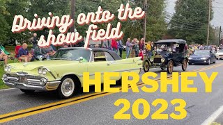 2023 Hershey AACA Fall Meet Cars Driving Onto The Show Field Oct 6 [upl. by Gula]