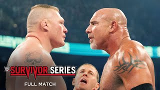 FULL MATCH Goldberg vs Brock Lesnar Survivor Series 2016 [upl. by Aicirtam]