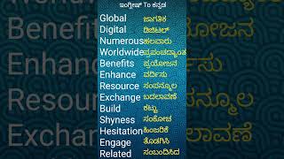 English to Kannada l Speak well english l [upl. by Middle]