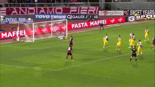 Serie A 201314 LivornoParma 03 gli highlights con commento di Parma Channel [upl. by Hanforrd]