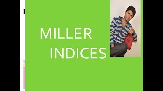 MILLER INDICES SOLID STATE [upl. by Alrich311]