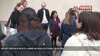 DOCENTI PRECARI IN RIVOLTA «IDONEI MA SENZA CATTEDRA»  18102024 [upl. by Gaskill273]