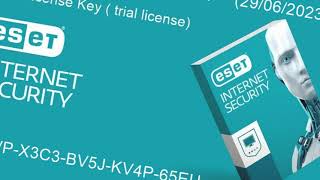 ESET NOD32 ANTIVIRUS Free Trial License activation key for 30 days  June 29 2023 [upl. by Ordway]