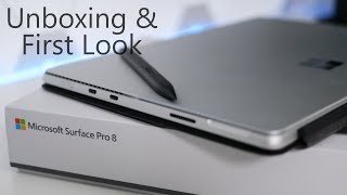 2021 Surface Pro 8  Unboxing and First Look [upl. by Boutis441]