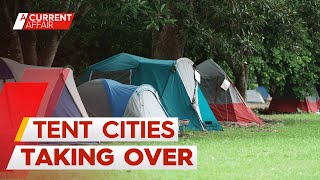 Brisbane festival threatens to relocate tent city for second year  A Current Affair [upl. by Norted]